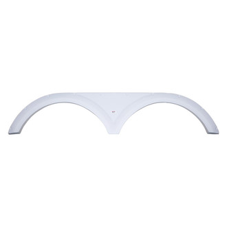 Icon Technologies® - FS2842 70-1/2"L x 14"H (10-3/4" Arch Heigh) Polar White Tandem Fender Skirt for Keystone Model