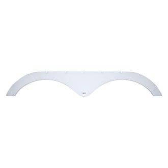 Icon Technologies® 12890 - FS2381 70-3/4"L x 11-1/4"H (7-1/2" Arch Heigh) Black Tandem Fender Skirt for Heartland Cyclone Model