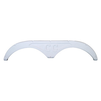 Icon Technologies® - FS2713 67-1/2"L x 15"H (9-3/4" Arch Heigh) Taupe Tandem Fender Skirt for Forest River Cedar Creek Model