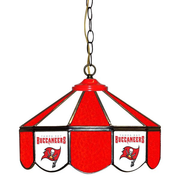 Imperial International® - NFL 14" Glass Pub Lamp with Tampa Bay Buccaneers Logo