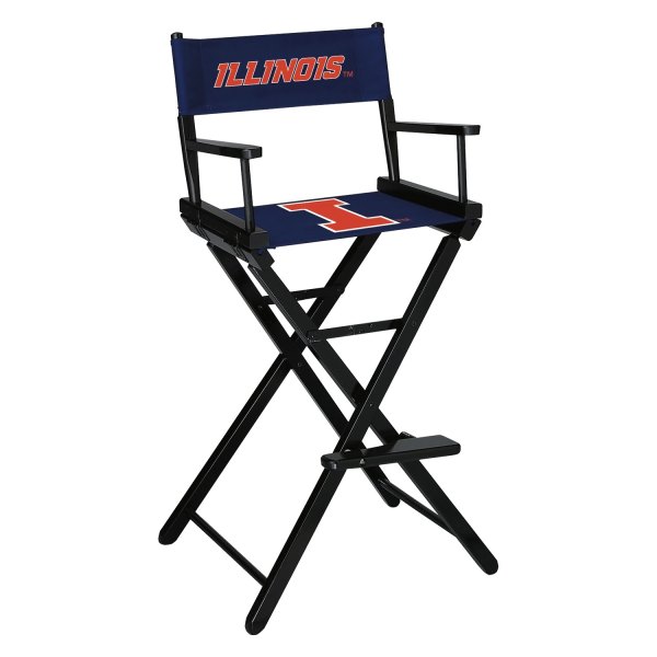 Imperial International® - Collegiate Bar Height Directors Chair with University of Illinois Logo