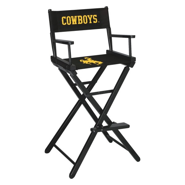 Imperial International® - Collegiate Bar Height Directors Chair with University of Wyoming Logo