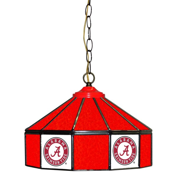 Imperial International® - Collegiate 14" Glass Pub Lamp with University of Alabama Logo
