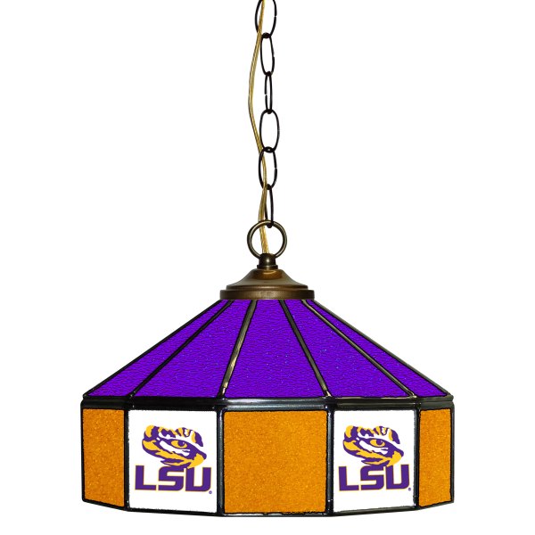 Imperial International® - Collegiate 14" Glass Pub Lamp with Louisiana State University Logo
