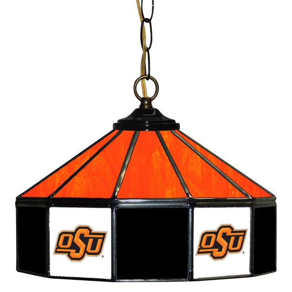 Imperial International® - Collegiate 14" Glass Pub Lamp with Oklahoma State University Logo