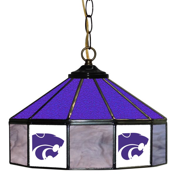 Imperial International® - Collegiate 14" Glass Pub Lamp with Kansas State University Logo