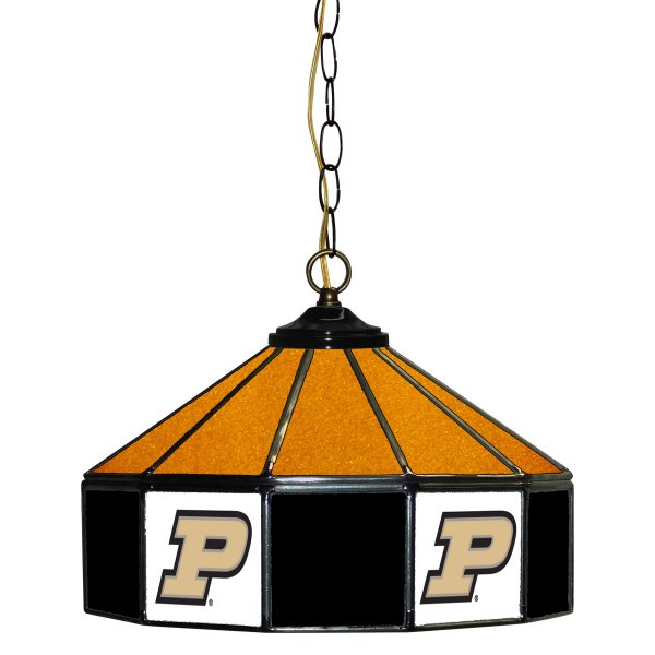 Imperial International® - Collegiate 14" Glass Pub Lamp with Purdue University Logo