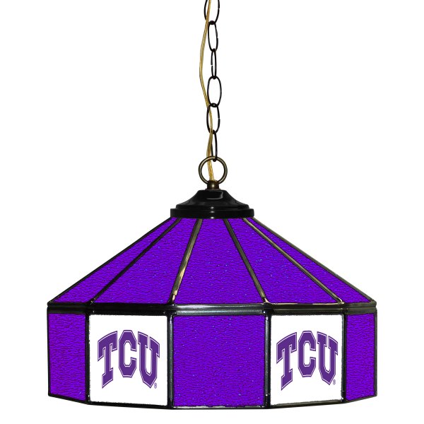 Imperial International® - Collegiate 14" Glass Pub Lamp with TCU Logo