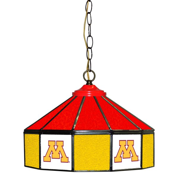 Imperial International® - Collegiate 14" Glass Pub Lamp with University of Minnesota Logo