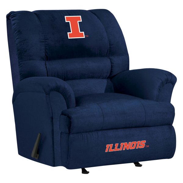 Imperial International® - Collegiate Big Daddy Microfiber Recliner with University of Illinois Logo