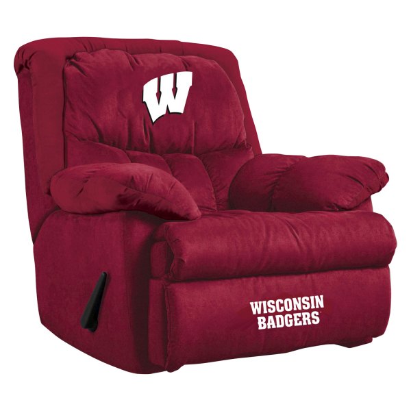 Imperial International® - Collegiate Home Team Microfiber Recliner with University of Wisconsin Logo