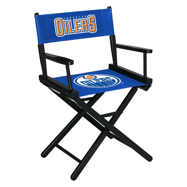 Imperial International® - NHL Table Height Directors Chair with Edmonton Oilers Logo