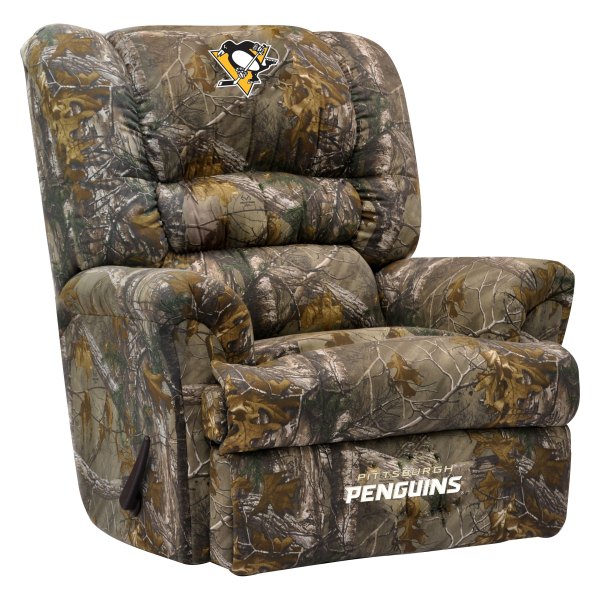Imperial International® - NHL Big Daddy Camo Recliner with Pittsburgh Penguins Logo