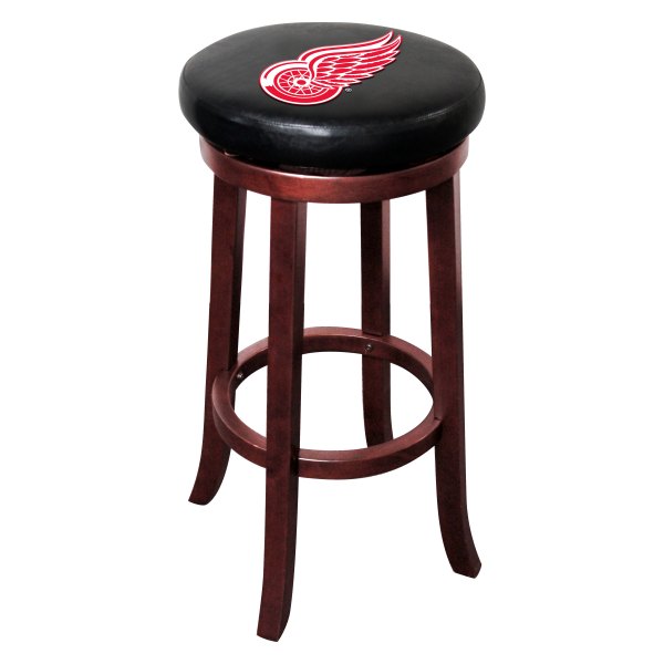Imperial International® - NHL Wooden Bar Stool with Detroit Red Wings Logo