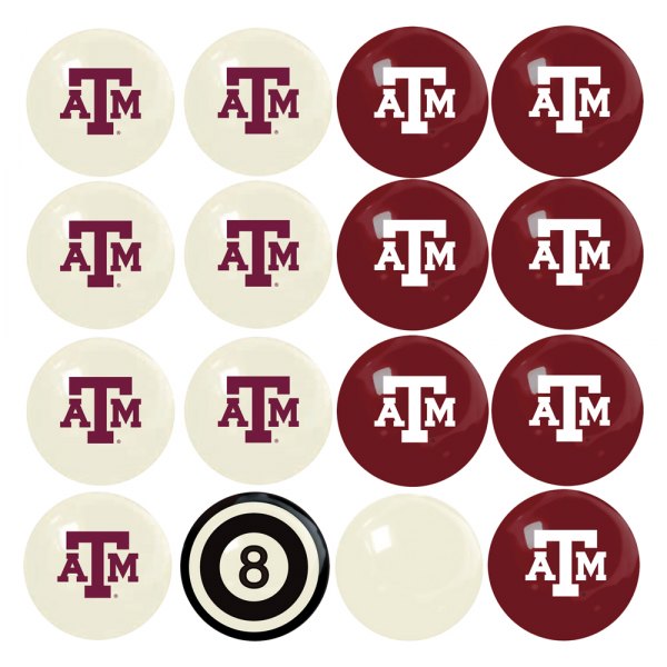 Imperial International® - Collegiate Home vs. Away Billiard Ball Set with Texas A&M University Logo