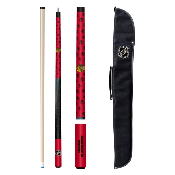 Imperial International® - NHL Cue and Case Set with Chicago Blackhawks Logo
