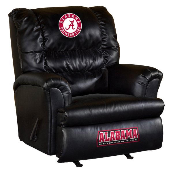 Imperial International® - Collegiate Big Daddy Leather Recliner with University of Alabama Logo