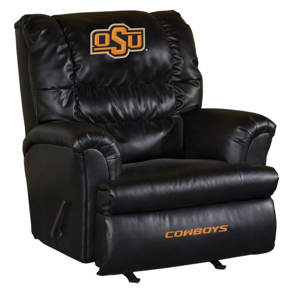 Imperial International® - Collegiate Big Daddy Leather Recliner with Oklahoma State University Logo