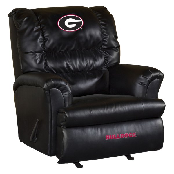 Imperial International® - Collegiate Big Daddy Leather Recliner with University of Georgia Logo
