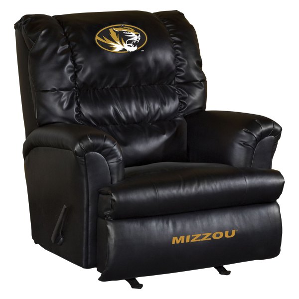 Imperial International® - Collegiate Big Daddy Leather Recliner with University of Missouri Logo
