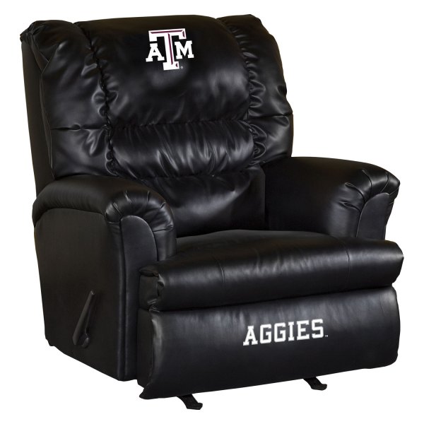 Imperial International® - Collegiate Big Daddy Leather Recliner with Texas A&M University Logo