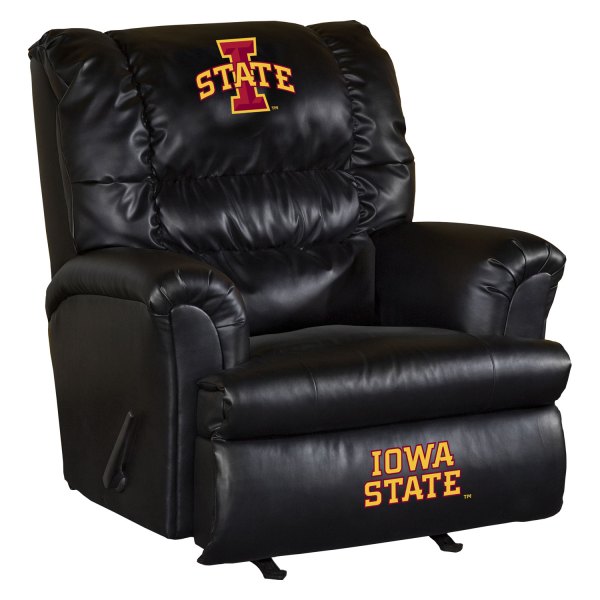 Imperial International® - Collegiate Big Daddy Leather Recliner with Iowa State University Logo