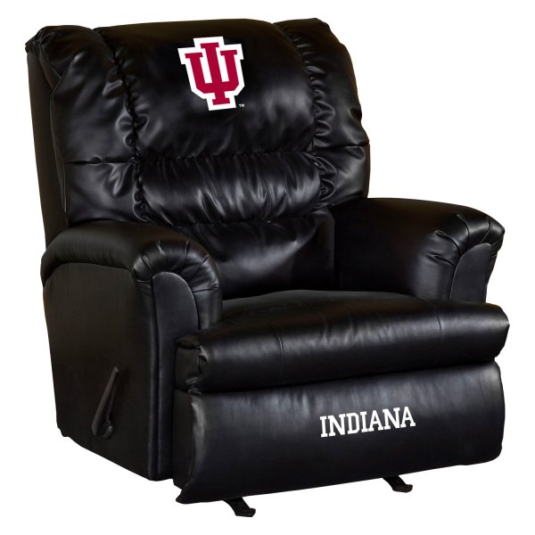 Imperial International® - Collegiate Big Daddy Leather Recliner with Indiana University Logo