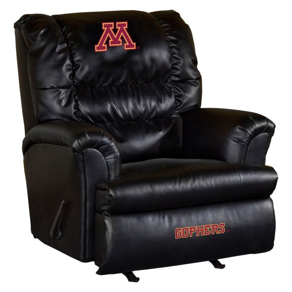 Imperial International® - Collegiate Big Daddy Leather Recliner with University of Minnesota Logo