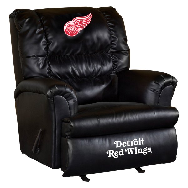 Imperial International® - NHL Big Daddy Leather Recliner with Detroit Red Wings Logo