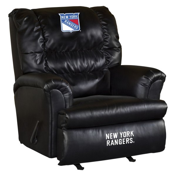 Imperial International® - NHL Big Daddy Leather Recliner with New York Rangers Logo