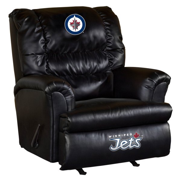 Imperial International® - NHL Big Daddy Leather Recliner with Winnipeg Jets Logo