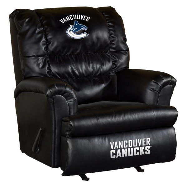 Imperial International® - NHL Big Daddy Leather Recliner with Vancouver Canucks Logo