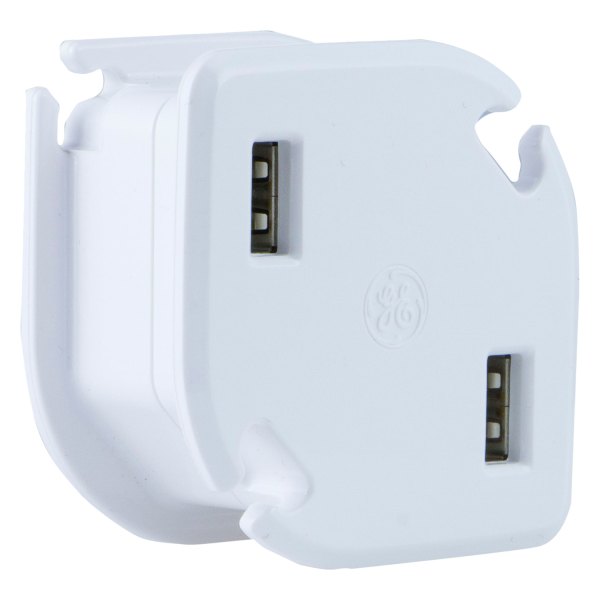 Jasco® - Wrap-n-Charge™ White Wall Charger with 2 USB Ports