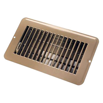 JR Products® - 4" x 8" Metal Dampered Floor Register