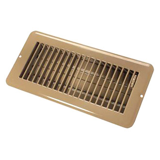 JR Products® - 4" x 10" Metal Dampered Floor Register