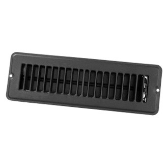 JR Products® - 2" x 10" Black Steel Dampered Floor Register