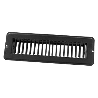 JR Products® - 2" x 10" Black Steel Undampered Floor Register