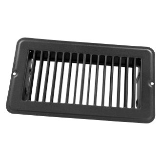 JR Products® - 4" x 8" Black Steel Undampered Floor Register