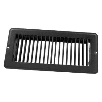 JR Products® - 4" x 10" Black Steel Undampered Floor Register