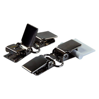 JR Products® - 4 Double Snaps Silver Party Light Hangers