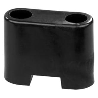 JR Products® - 1.63"W x 1.25"H Black Door Bumper for T-Style Door Holder