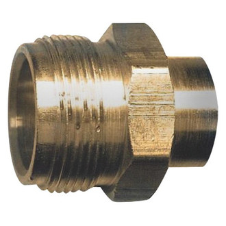 JR Products® - Brass LP Gas Adapter (1"-20 Male Thread to 1/4" Female Thread)