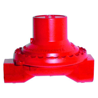 JR Products® - High Pressure 500.000 BTU Fixed Single Stage LP Gas Regulator (1/4" Inlet x 1/4" FPT Outlet)