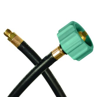 JR Products® - 60" Pigtail LP Gas Hose (ACME Nut to 1/4" Male Inverted Flare)