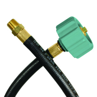 JR Products® - Pigtail LP Gas Hose (ACME Nut to 1/4" Male Thread)