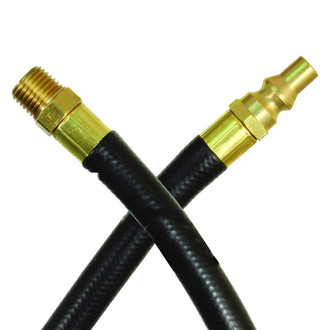 JR Products® - 120" LP Gas Hose (1/4" Male Thread to 1/4" Male QCC)
