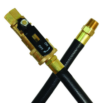 JR Products® - 144" LP Gas Hose (1/4" Male Quick Connect to 1/4" Quick Disconnect Coupler End)