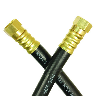 JR Products® - 48" OEM 3/8" LP Gas Hose (3/8" Female Pipe Cylinder Thread to 3/8" Female Swivel Flare)