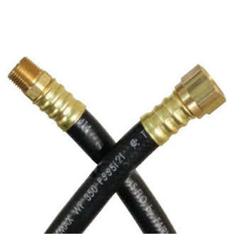JR Products® - OEM 3/8" LP Gas Hose (1/2" Female Swivel to 3/8" Male Pipe Thread)