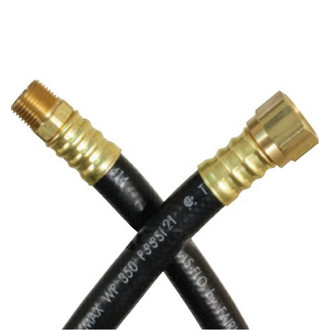 JR Products® - 40" OEM 3/8" LP Gas Hose (1/2" Female Swivel to 3/8" Male Pipe Thread)
